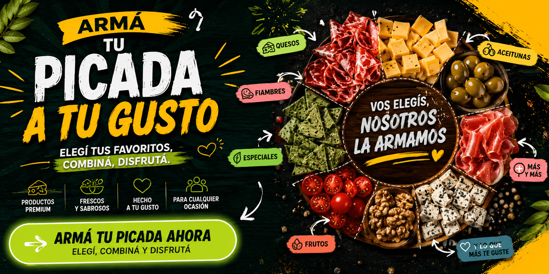 Arma la picada a tu gusto